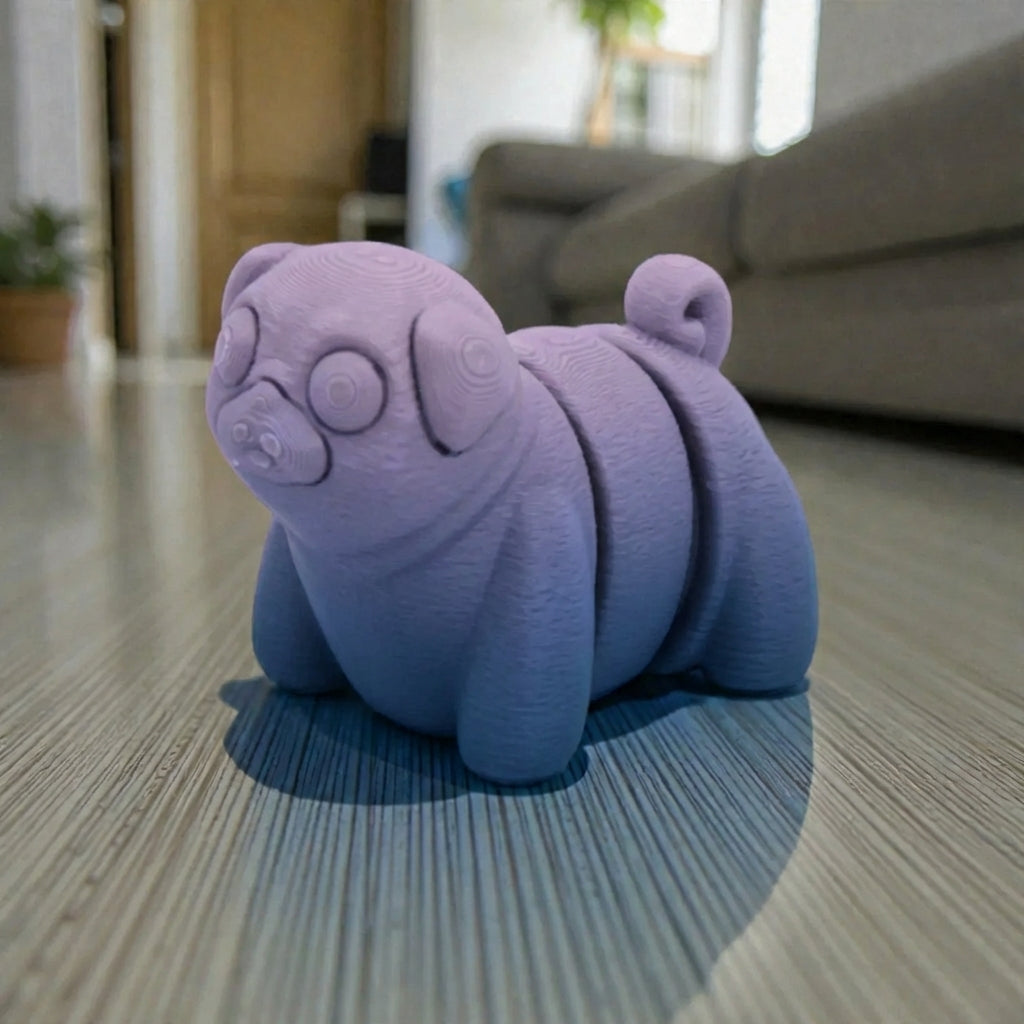 Baby Pug Silk Rainbow - Front