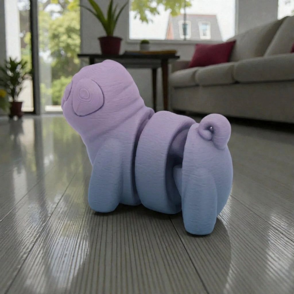 Baby Pug Silk Rainbow - Side