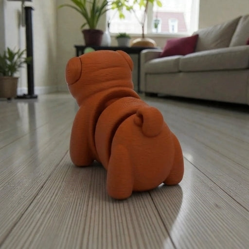 Baby Pug Silk Red Copper - Back