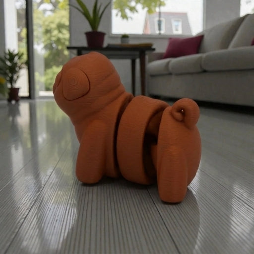 Baby Pug Silk Red Copper - Side