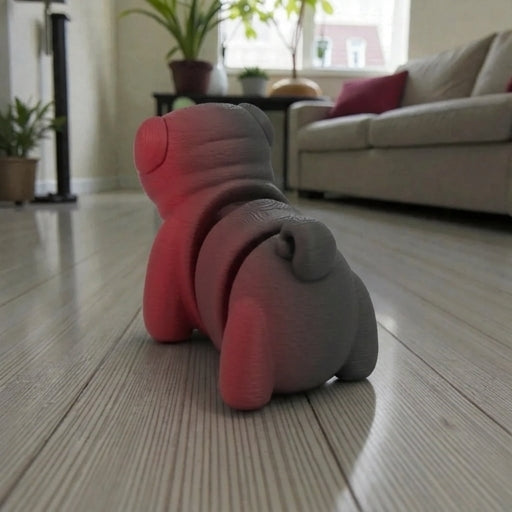 Baby Pug Silk Smokey Wine - Back