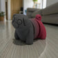 Baby Pug Silk Smokey Wine - Front