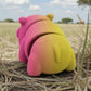 Baby Rhino Silk Pink Yellow - Back