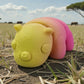 Baby Rhino Silk Pink Yellow - Front