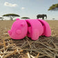 Baby Rhino Silk Pink Yellow - Side