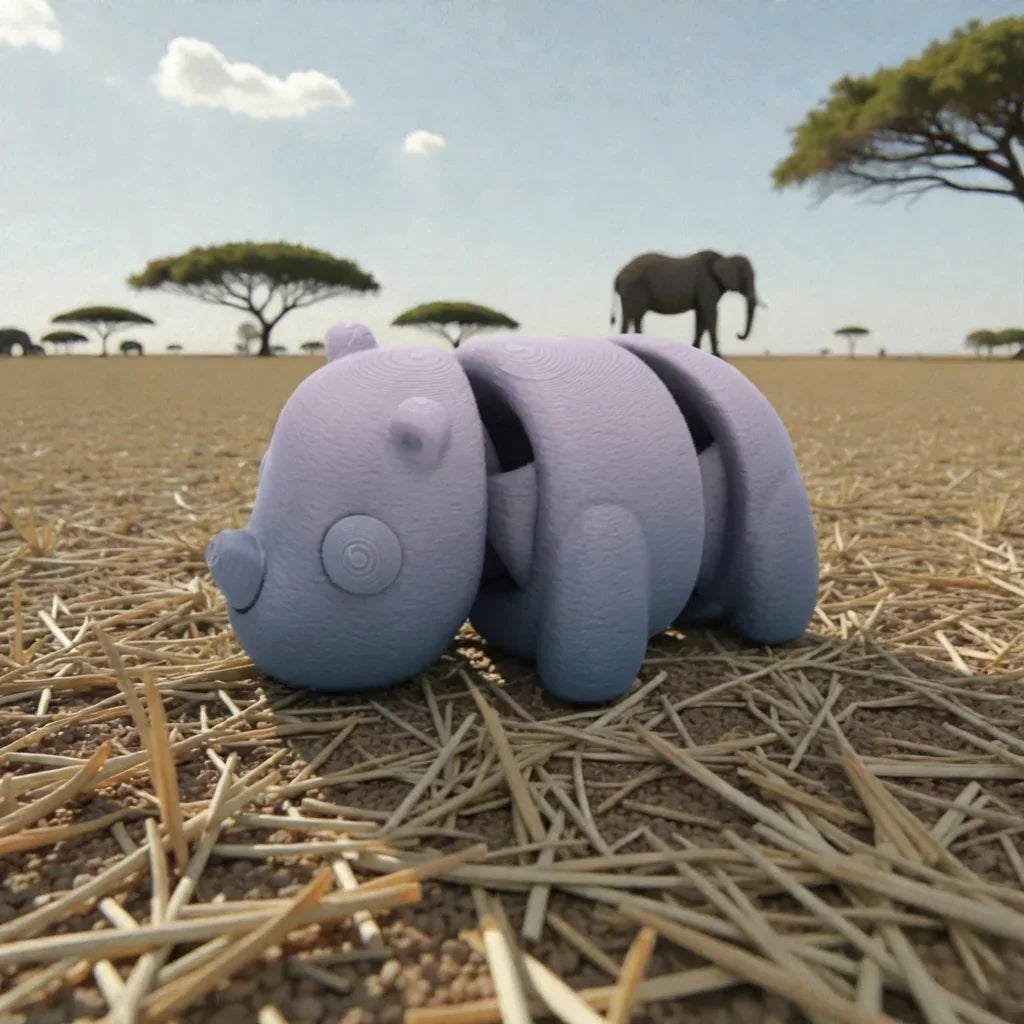 Baby Rhino Silk Rainbow - Side