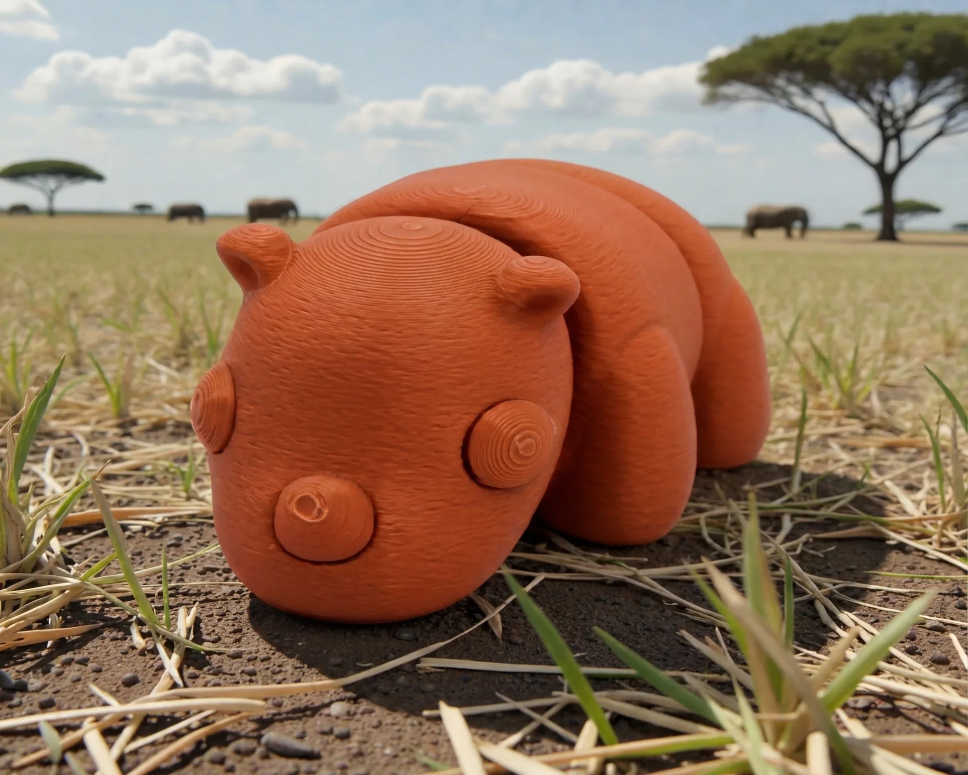 Baby Rhino Silk Red Copper - Front
