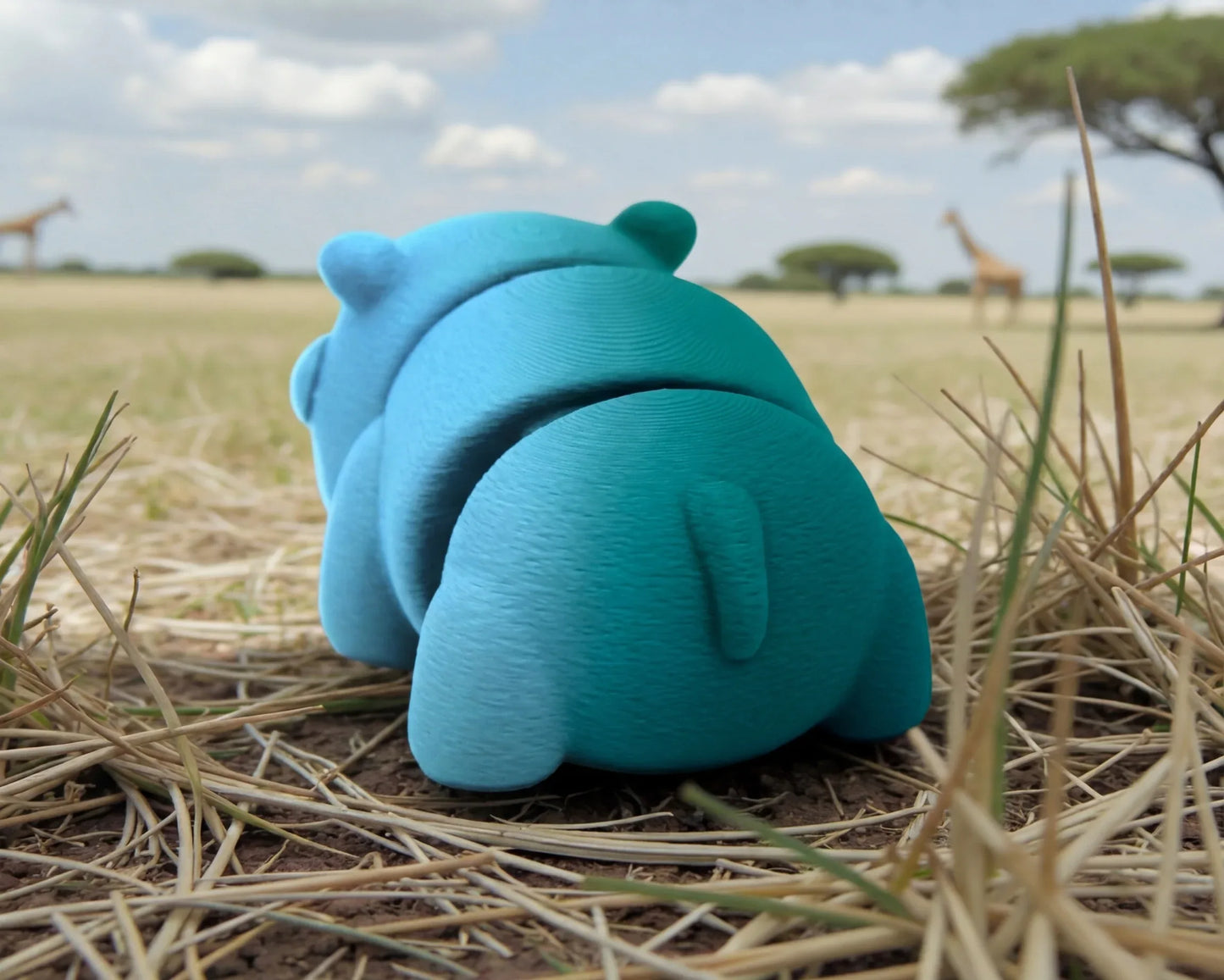 Baby Rhino Silk Sapphire Forest - Back