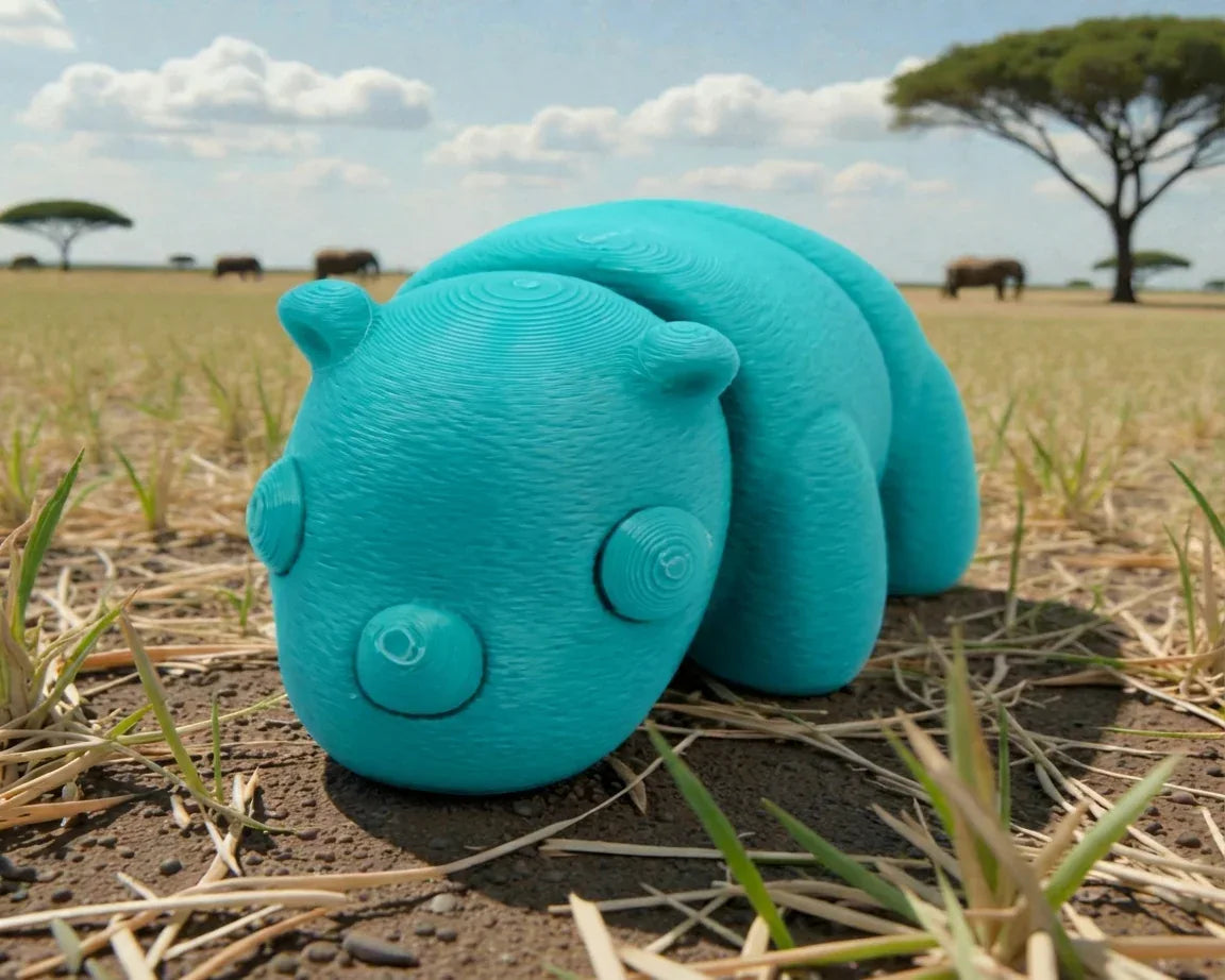 Baby Rhino Silk Sapphire Forest - Front