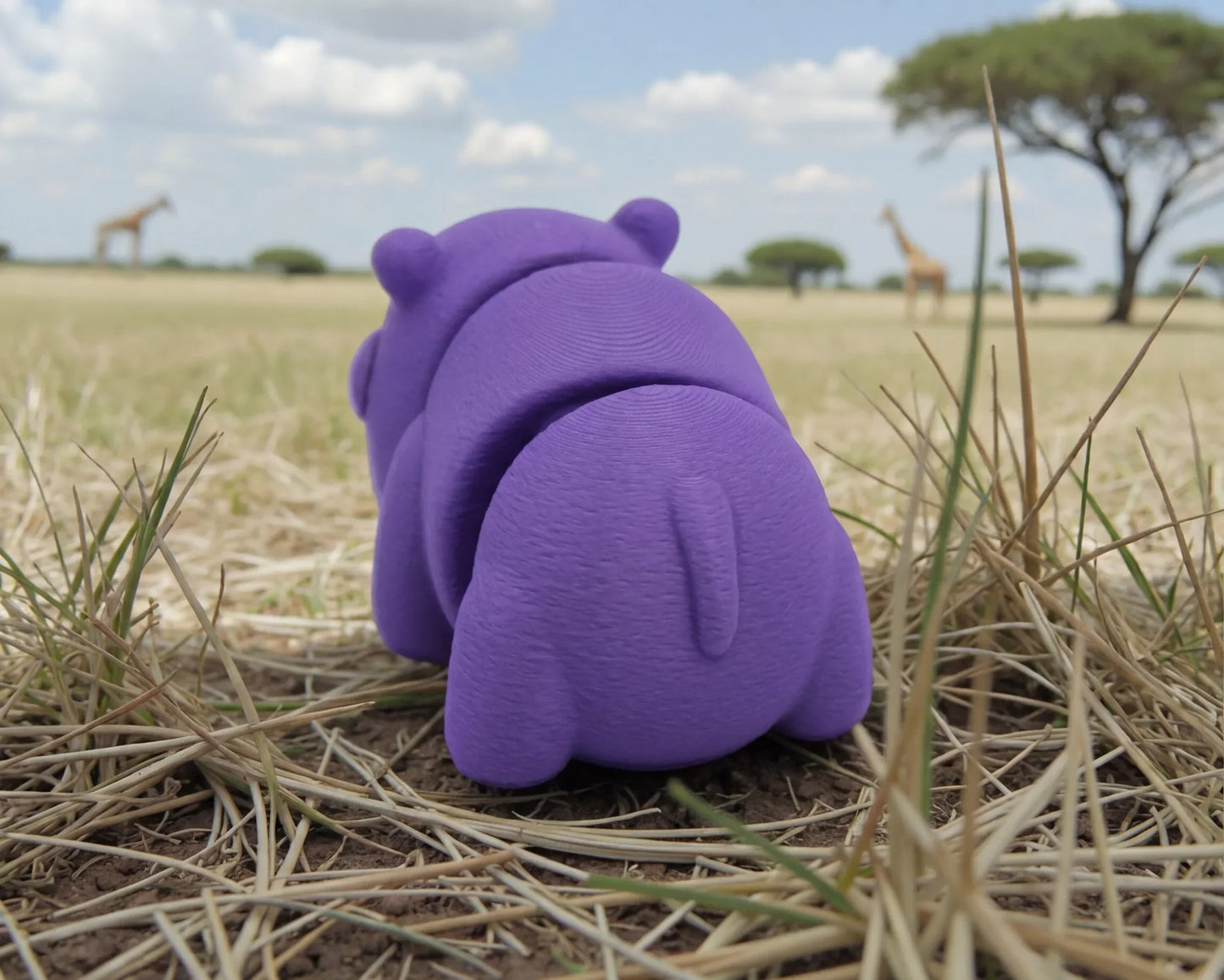 Baby Rhino Silk Starling Purple - Back