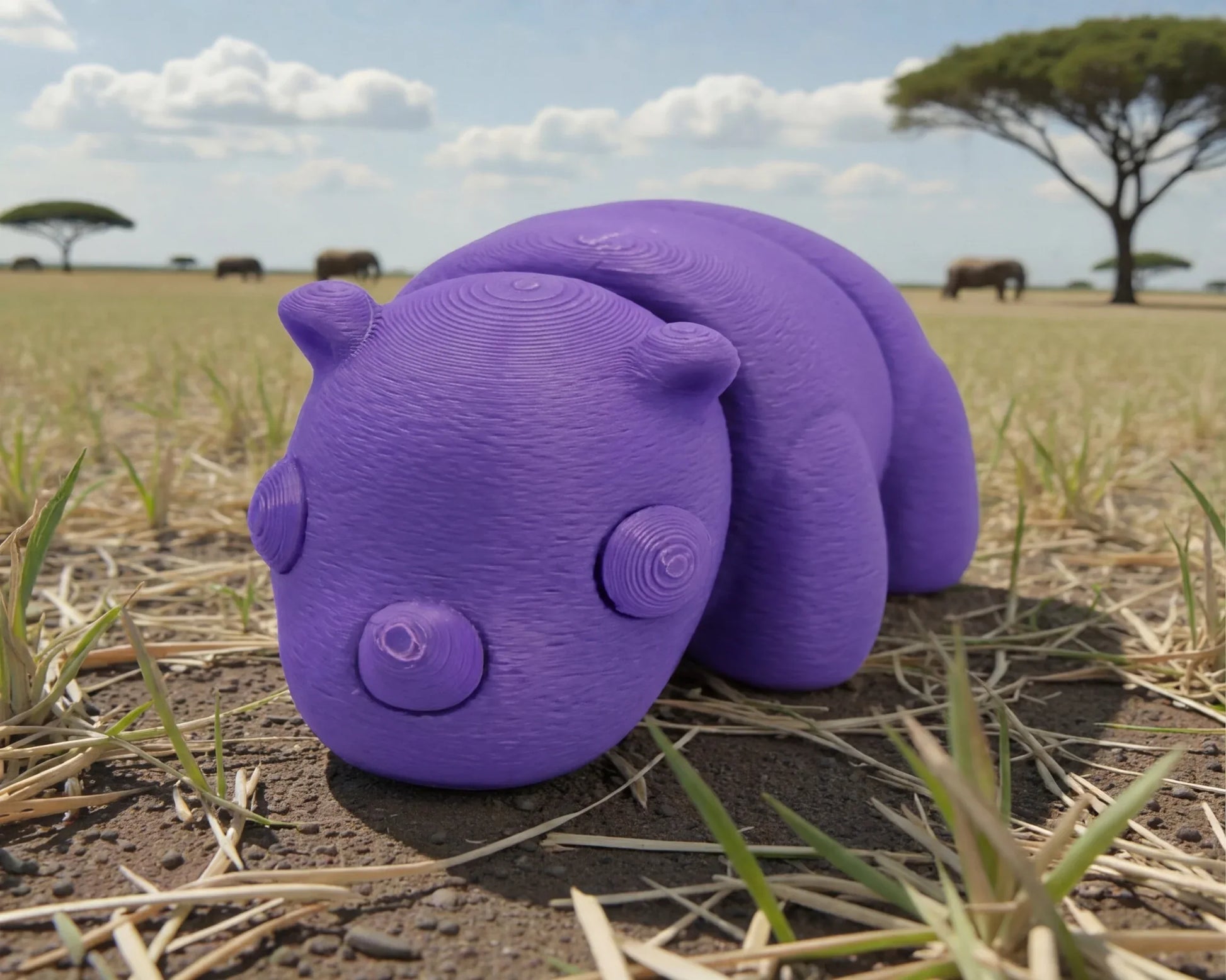 Baby Rhino Silk Starling Purple - Front