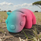 Baby Rhino Silk Teal Orange Red - Front