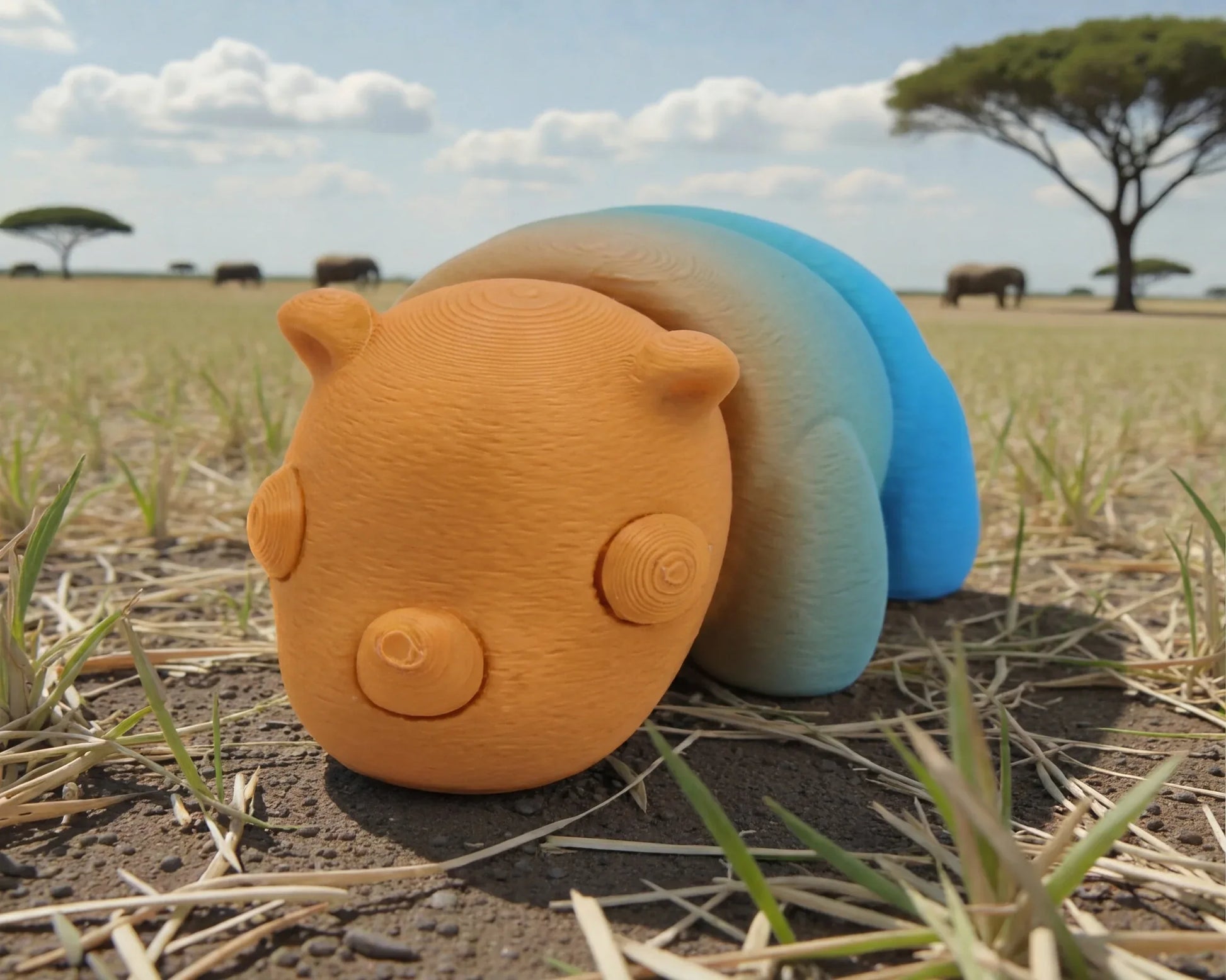 Baby Rhino Silk Tropical Sunset - Front