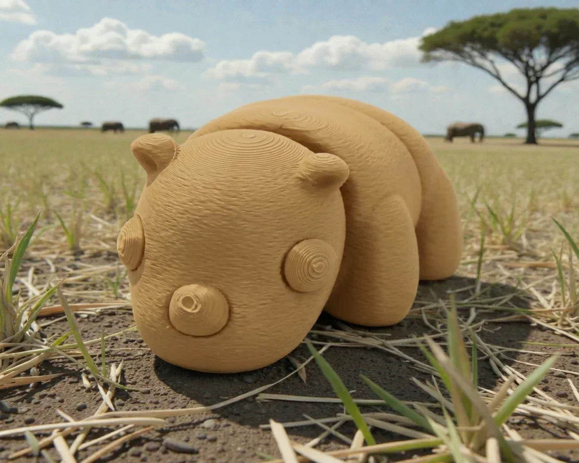 Baby Rhino Wood - Front