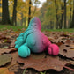 Baby Scorpion Silk Teal Orange Red - Front