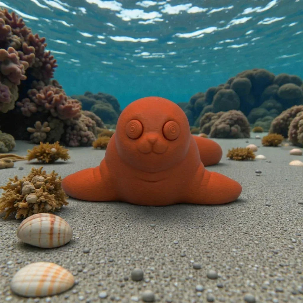 Baby Seal Silk Red Copper - Front