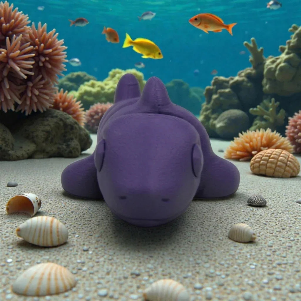 Baby Shark Silk Midnight Purple - Front