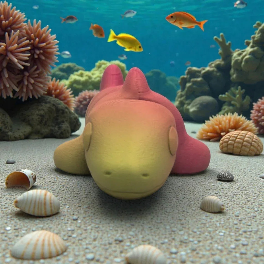 Baby Shark Silk Pink Yellow - Front