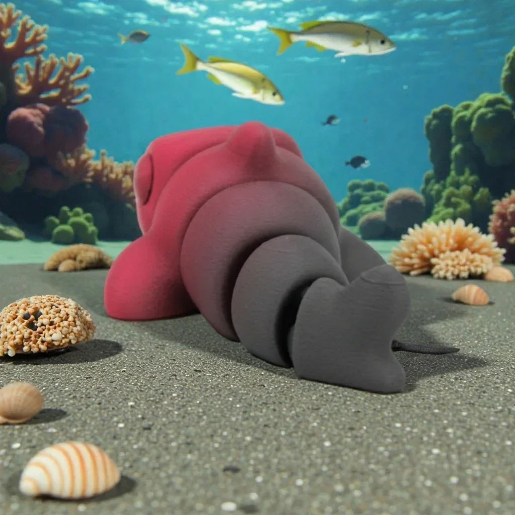 Baby Shark Silk Smokey Wine - Back