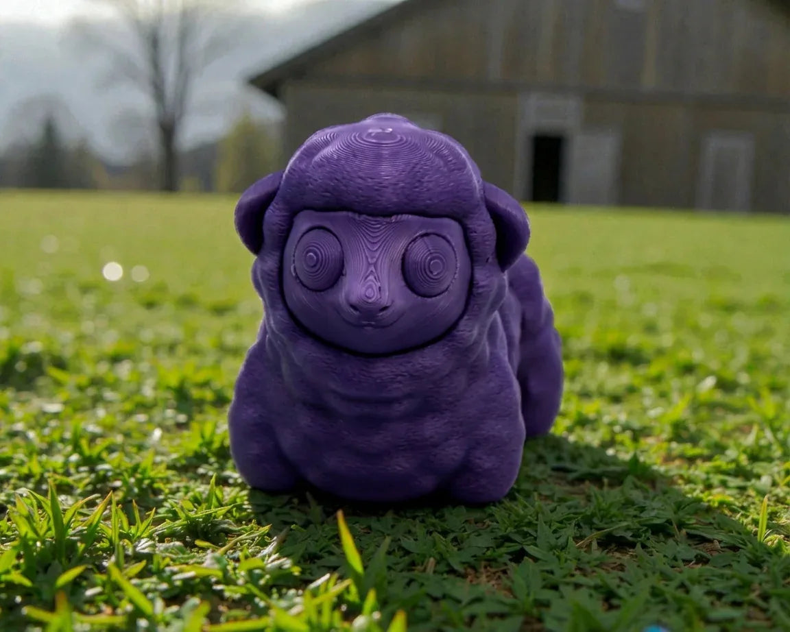 Baby Sheep Silk Midnight Purple - Front