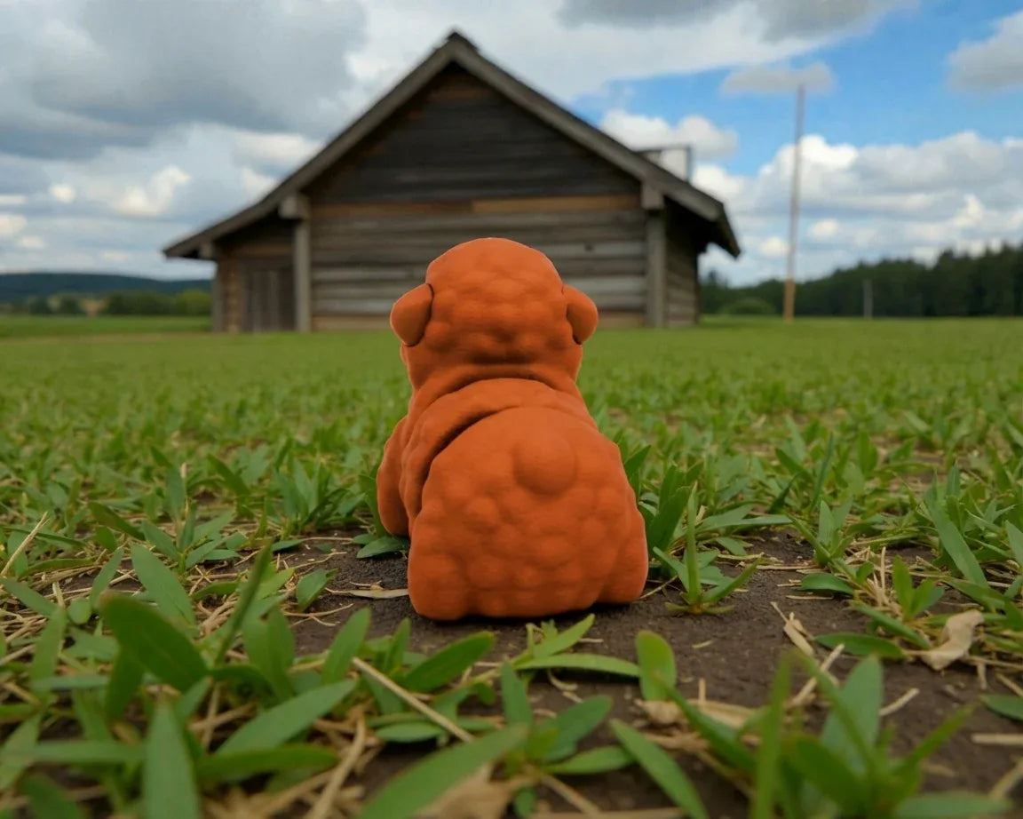 Baby Sheep Silk Red Copper - Back