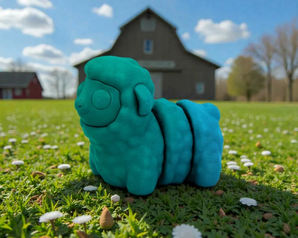 Baby Sheep Silk Sapphire Forest - Side