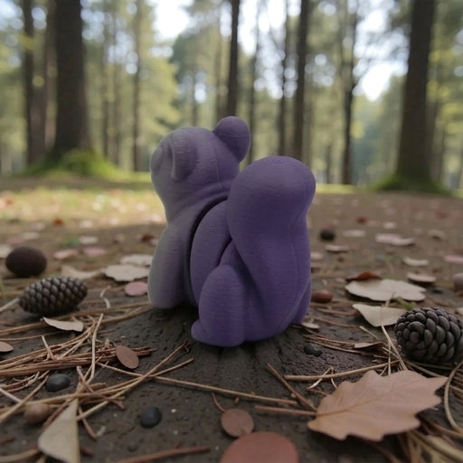 Baby Squirrel Silk Midnight Purple - Back