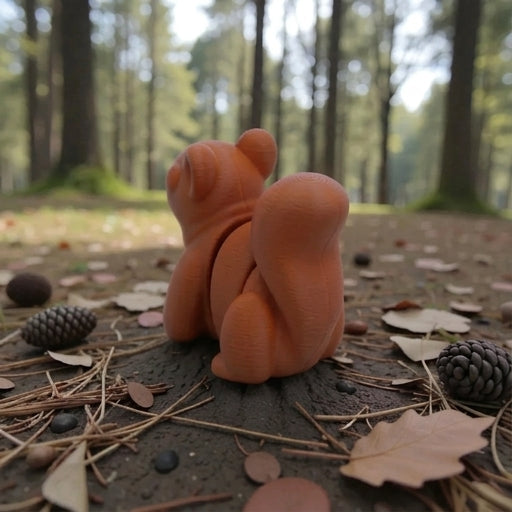 Baby Squirrel Silk Red Copper - Back
