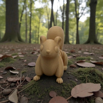 Baby Squirrel Wood - Front
