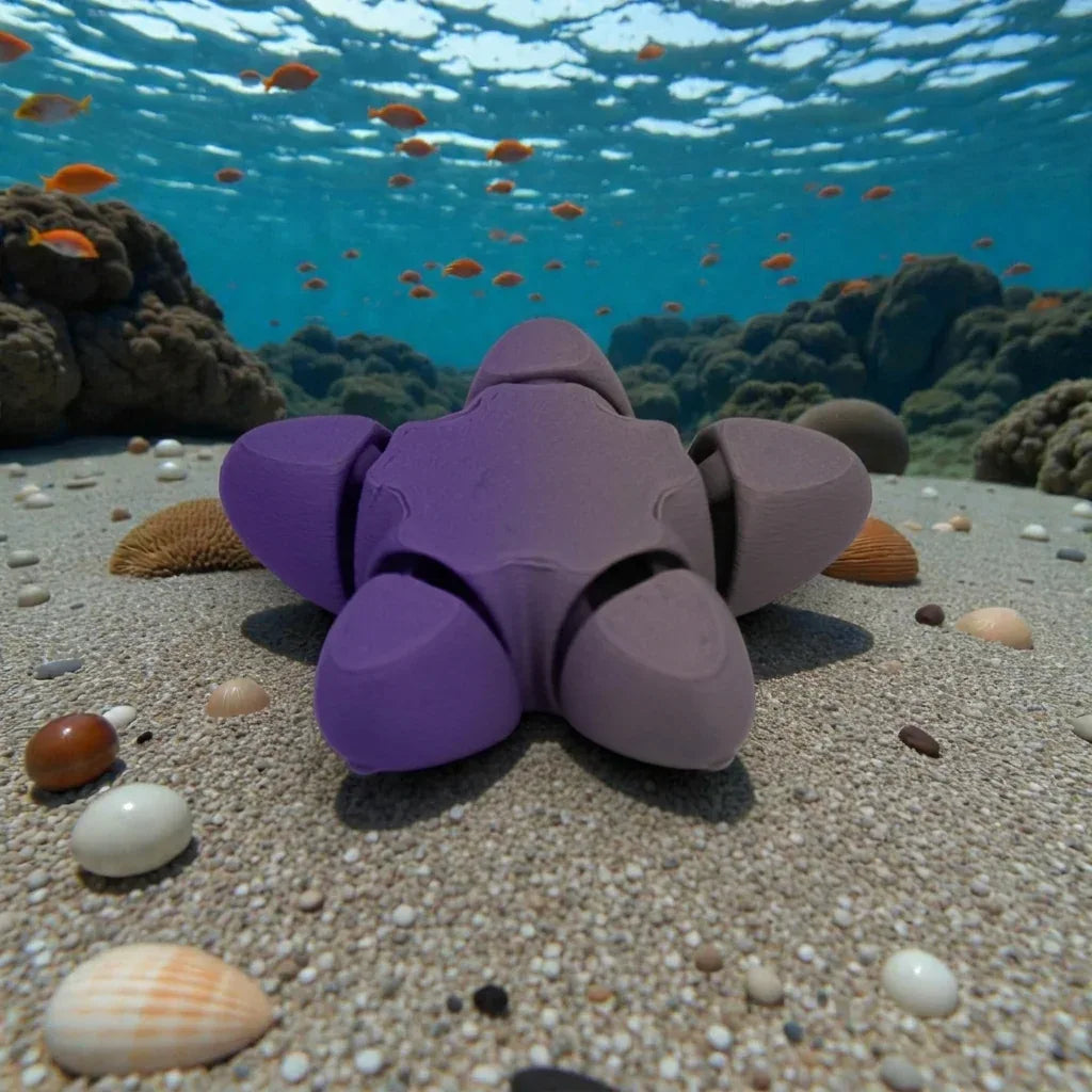 Baby Starfish Silk Midnight Purple - Back