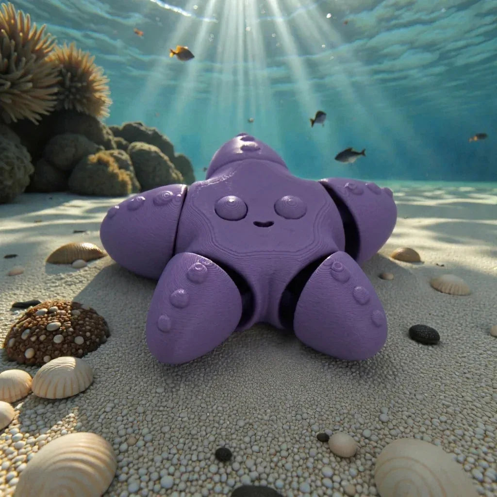Baby Starfish Silk Midnight Purple - Front