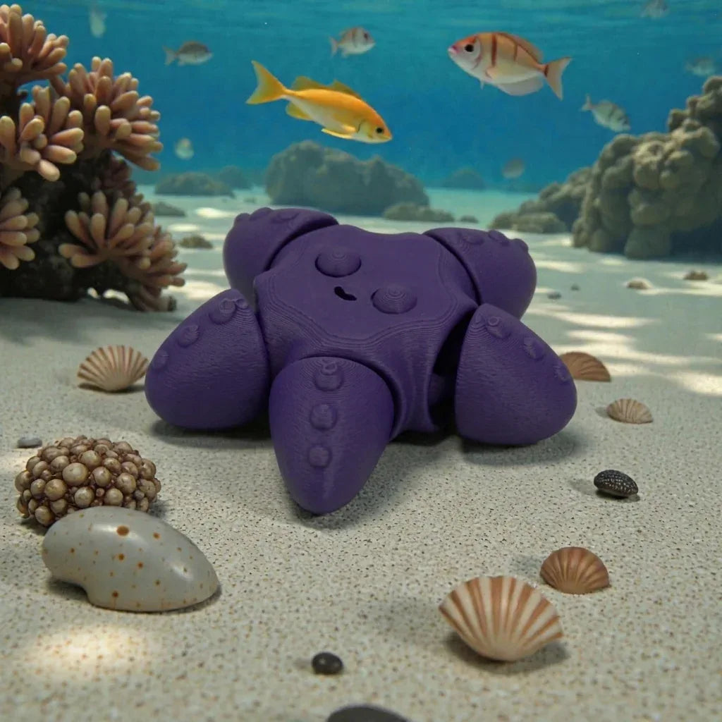 Baby Starfish Silk Midnight Purple - Side