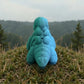 Baby Stegosaurus Skeleton Silk Sapphire Forest - Back