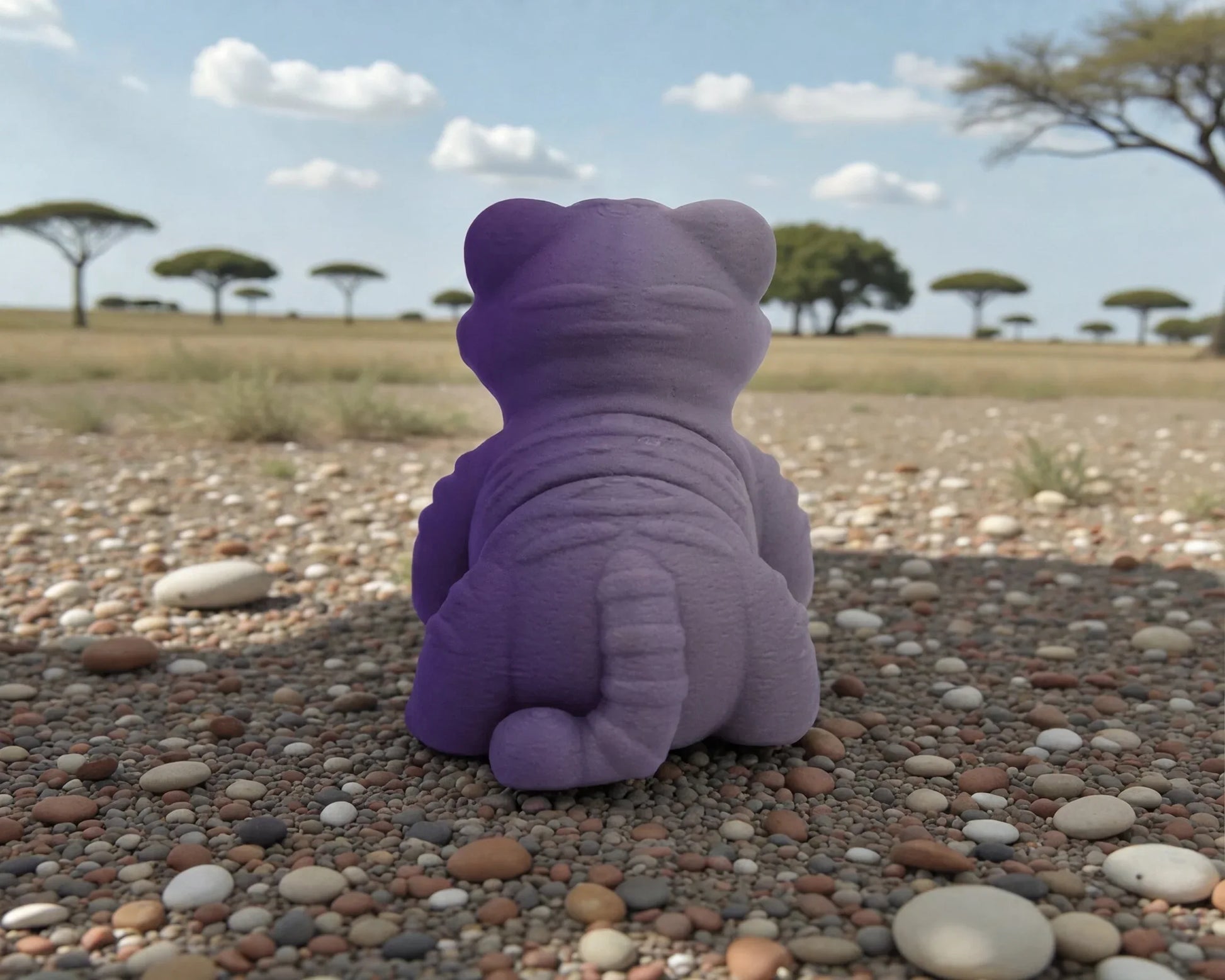 Baby Tiger Silk Midnight Purple - Back