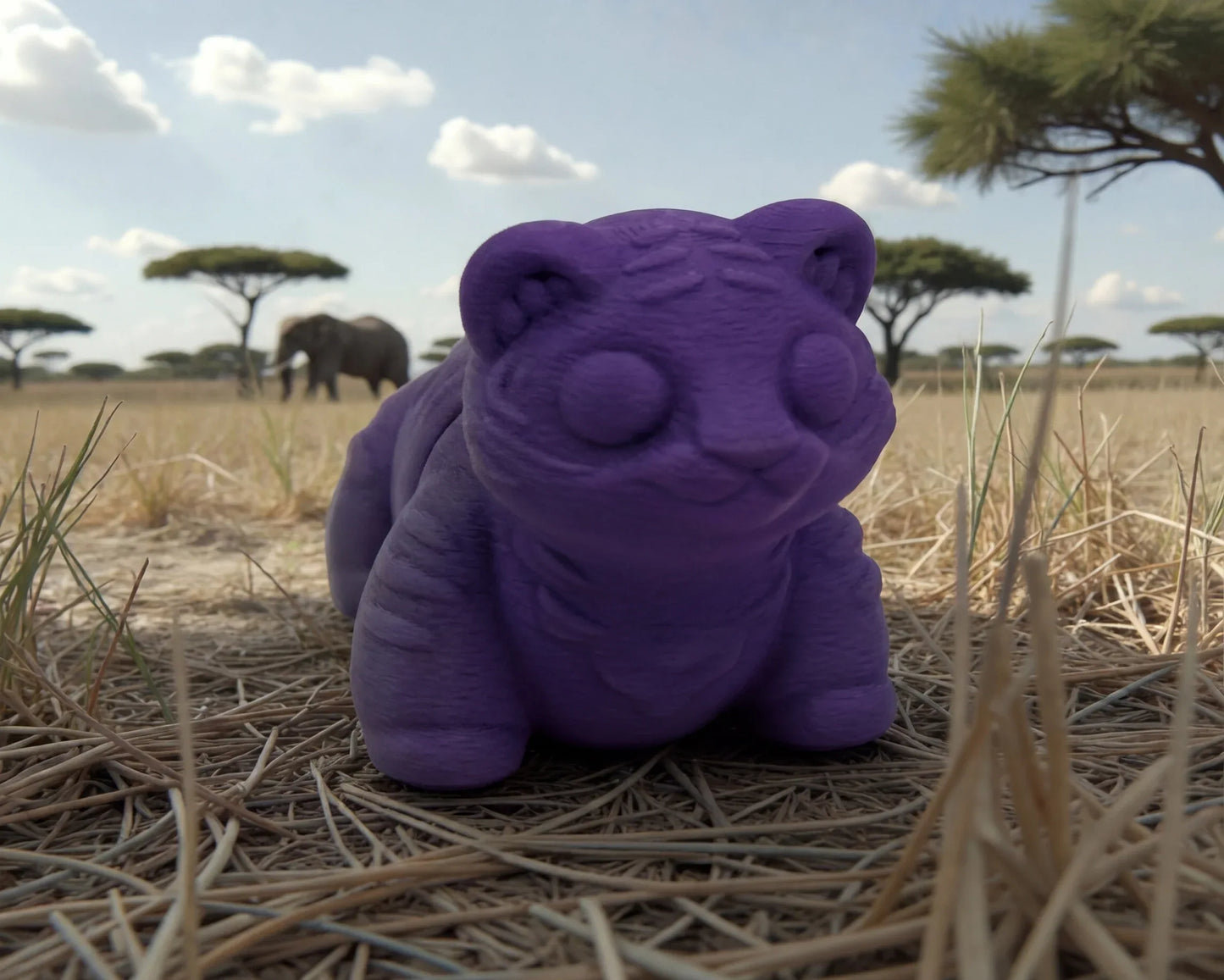 Baby Tiger Silk Midnight Purple - Front
