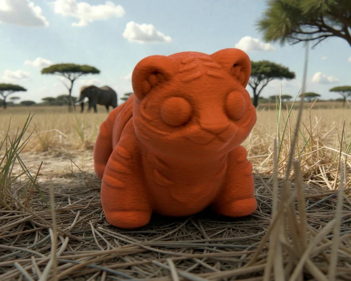 Baby Tiger Silk Red Copper - Front