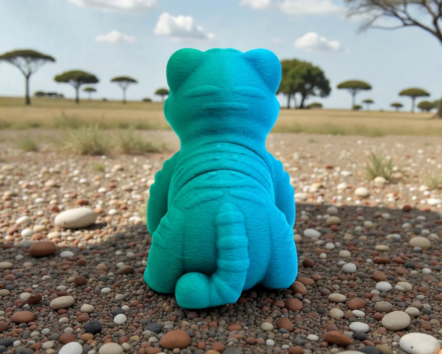 Baby Tiger Silk Sapphire Forest - Back