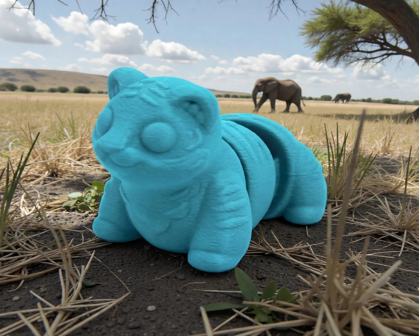 Baby Tiger Silk Sapphire Forest - Side