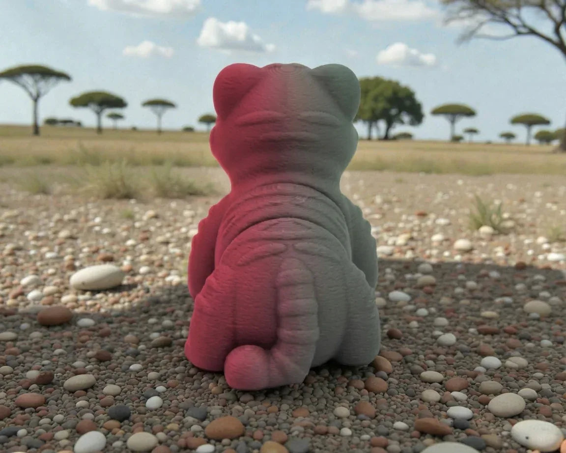 Baby Tiger Silk Smokey Wine - Back