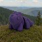 Baby Triceratops Silk Midnight Purple - Side