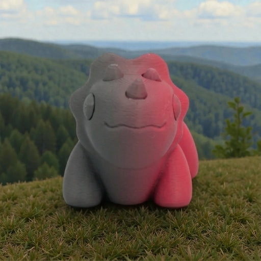 Baby Triceratops Silk Smokey Wine - Front