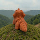 Baby Triceratops Skeleton Silk Red Copper - Back