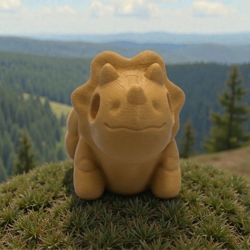 Baby Triceratops Skeleton Wood - Front