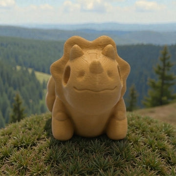 Baby Triceratops Skeleton Wood - Front