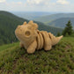 Baby Triceratops Skeleton Wood - Side