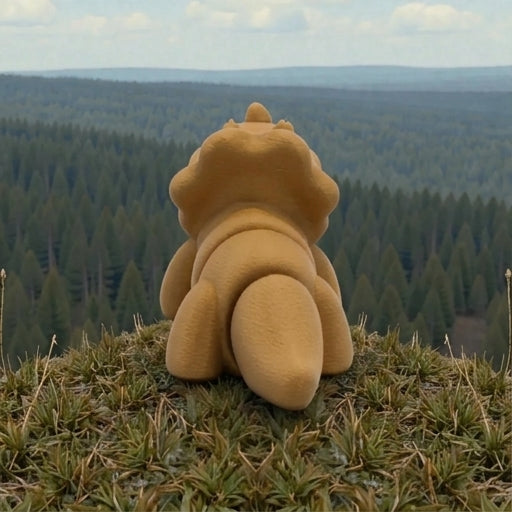 Baby Triceratops Wood - Back