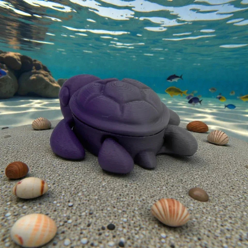 Baby Turtle Silk Midnight Purple - Back