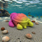 Baby Turtle Silk Pink Yellow - Back