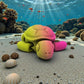 Baby Turtle Silk Pink Yellow - Front