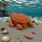 Baby Turtle Silk Red Copper - Back